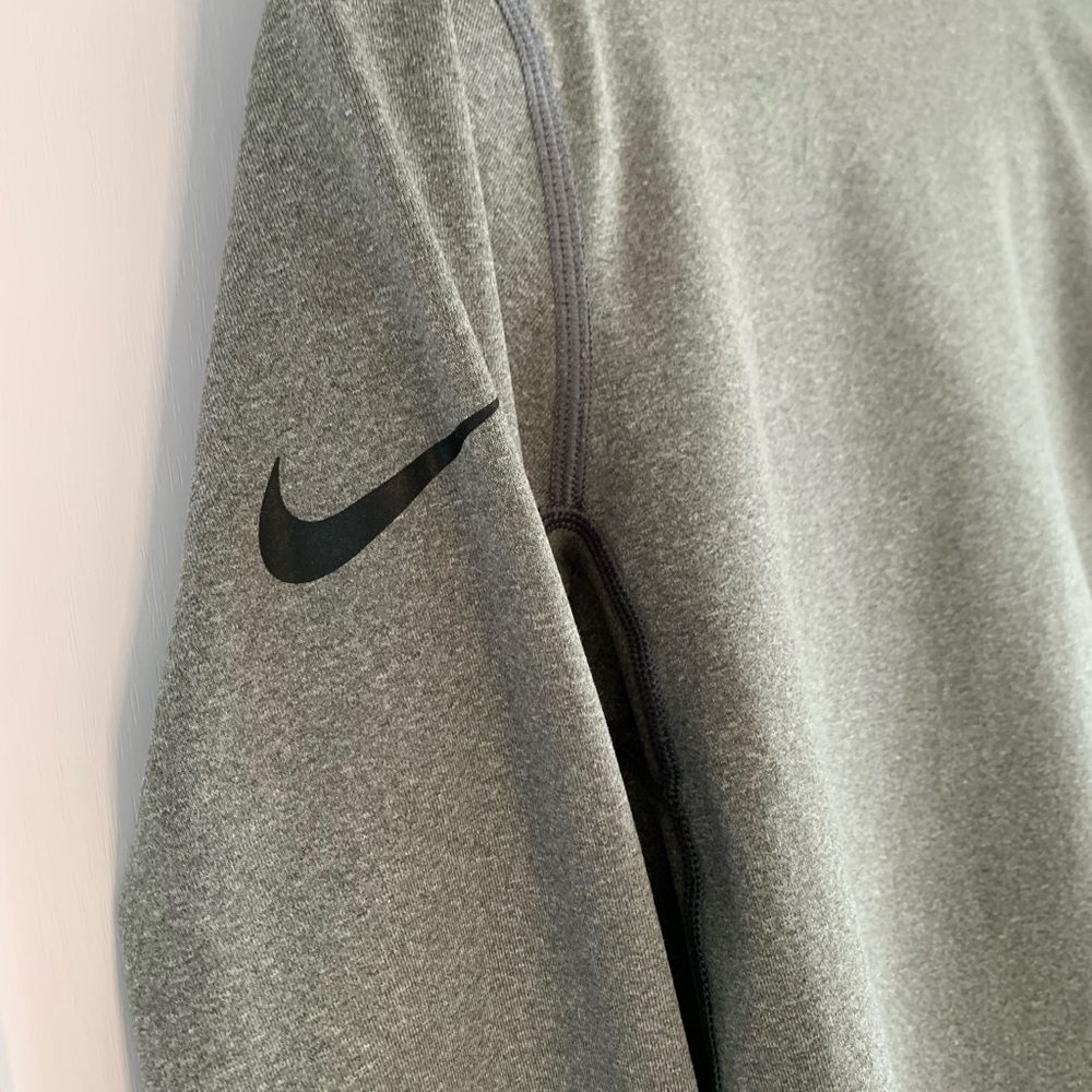 Nike Dri-FIT 1/4 Zip Pullover Womens Small Gray Long Sleeve Running Golf Top - Picture 5 of 13